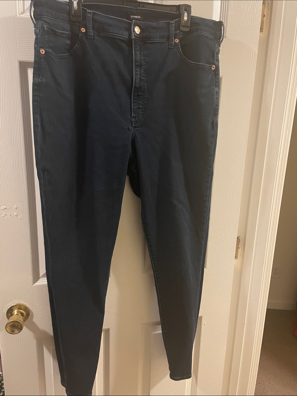 Express 18L Women's Dark Navy Skinny Jeans